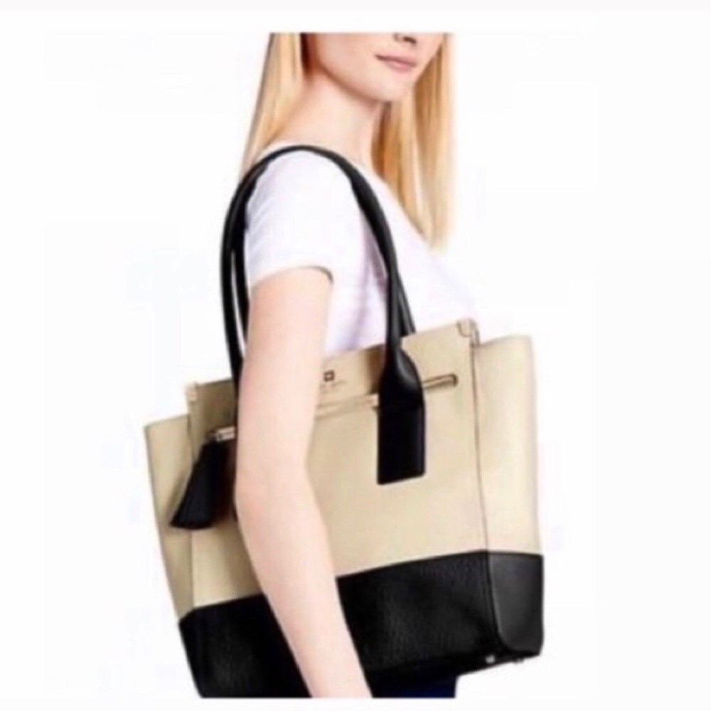 Kate Spade Linda shoulder bag cream and black